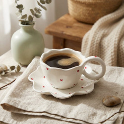 Porcelain Mug & Saucer